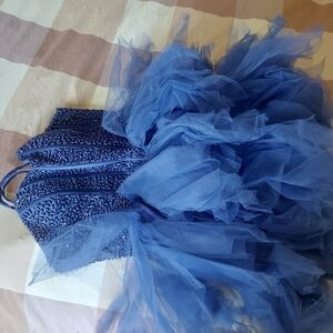 Elegant Blue Prom Dress